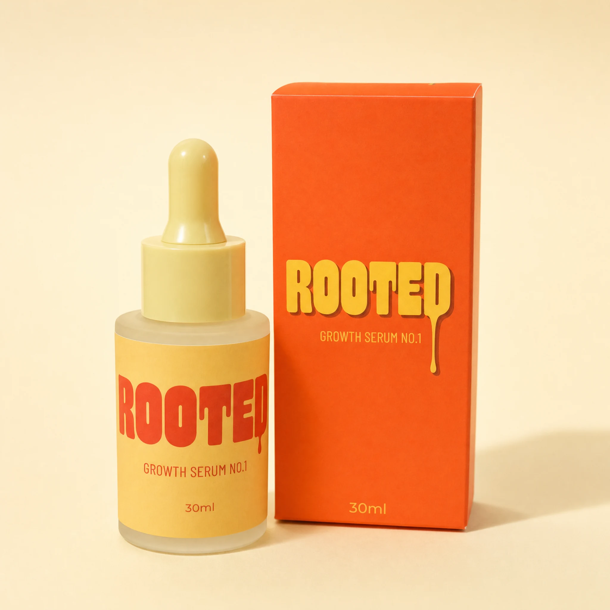 Rooted Growth Serum No.1 bottle and carton
